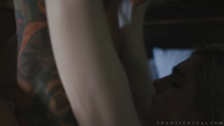 Tattooed Shemale's Deepthroat Desire - the best porn without registration 1PORNO.NET