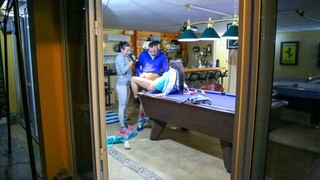  Shaved Pussy Group Sex on the Table  - the best porn without registration 1PORNO.NET