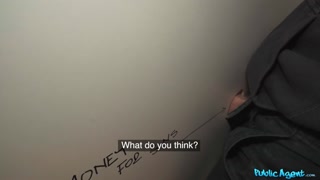 Standing Doggystyle Gloryhole Sex - Small Tits Brunette Takes Payment - free porn on 1PORNO.NET