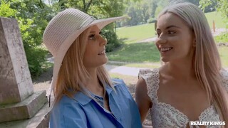 Lesbian Roommates' Outdoor Sex Adventure - free porn on 1PORNO.NET