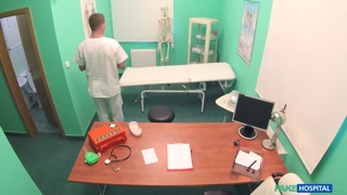 Tattooed Nurse Blows Doctor in Medical Office - the best porn without registration 1PORNO.NET