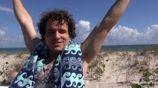 Tattooed Brunette Gets Facial on Beach - the best porn without registration 1PORNO.NET