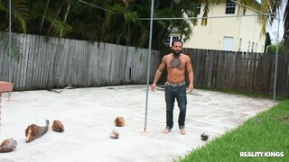 Backyard Spanking Session - the best porn without registration 1PORNO.NET