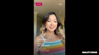 Deepthroat Cumshot with Petite Asian Lulu - free porn on 1PORNO.NET