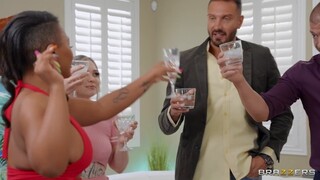 Trio: Deepthroat, Facial, and Cum Swapping - free porn on 1PORNO.NET