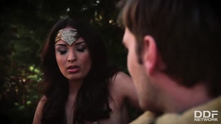 French Brunette Anissa Kate in Wonder Woman Anal Scene - the best porn without registration 1PORNO.NET
