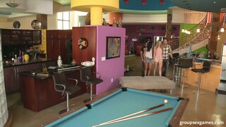 Big Tits Blowjob at the Billiards Table - the best porn without registration 1PORNO.NET