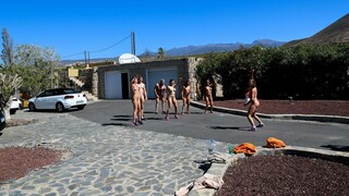  Brunette Teen Gets Cumshot After Naked Pool Yoga  - the best porn without registration 1PORNO.NET