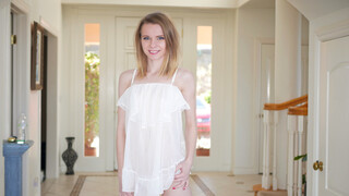 Young Blonde Teen with Small Tits Sucks & Fucks Like a Pro - free porn on 1PORNO.NET