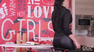 Valentina Nappi - Seductive Brunette in Stockings Teaches Hard - the best porn without registration 1PORNO.NET