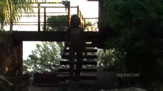 Brunette Babe Valerie Flaunts Medium Tits in Outdoor Solo - найкраще порно без реєстрації 1PORNO.NET