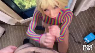 POV Handjob from Blonde Kenzie Reeves - Los Angeles 2021 - free porn on 1PORNO.NET