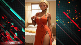 Blonde in New Dress Takes Cum on Tits and Facial - the best porn without registration 1PORNO.NET