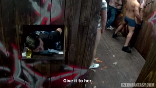 Czech Fantasy 9: Tattooed Blonde MILF in Gloryhole - หนังโป๊ที่ดีที่สุดโดยไม่ต้องลงทะเบียน 1PORNO.NET