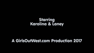 Blonde Babes Karolina & Laney in Big Tits Casting Session - free porn on 1PORNO.NET