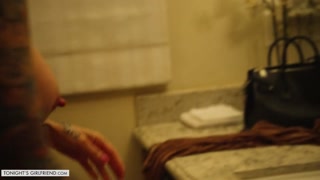 Big Titted Blonde Pornstar Gives Blowjob in Stockings - free porn on 1PORNO.NET