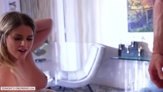 Blue-eyed blonde in lingerie gets cum in mouth from Danny - il miglior porno senza registrazione 1PORNO.NET