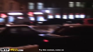 Russian blonde in stockings fucked hard by two guys in pickup scene - the best porn without registration 1PORNO.NET
