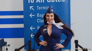 Big Tits Flight Attendant Sucks Cock - free porn on 1PORNO.NET