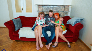 Stepmom Lavra and Granny Petra in Wild Threesome with Stepson - the best porn without registration 1PORNO.NET