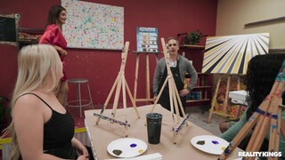 Blonde College Girl Gets Cum Swapped in Art Class - the best porn without registration 1PORNO.NET