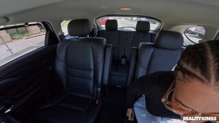 Petite Brunette Hime Marie Takes Big Cock in Car - Outdoor Threesome Fuck - the best porn without registration 1PORNO.NET