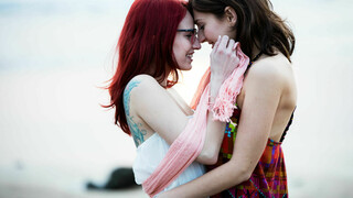 Natural Tits & Tattoo Lesbians Kiss & Fuck in Hair Episode 3 - the best porn without registration 1PORNO.NET